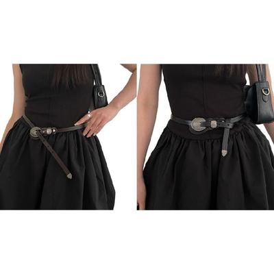 Vintage Buckle Belt Women Waist Belt Bohemian Waistband Pants Belt Accessories