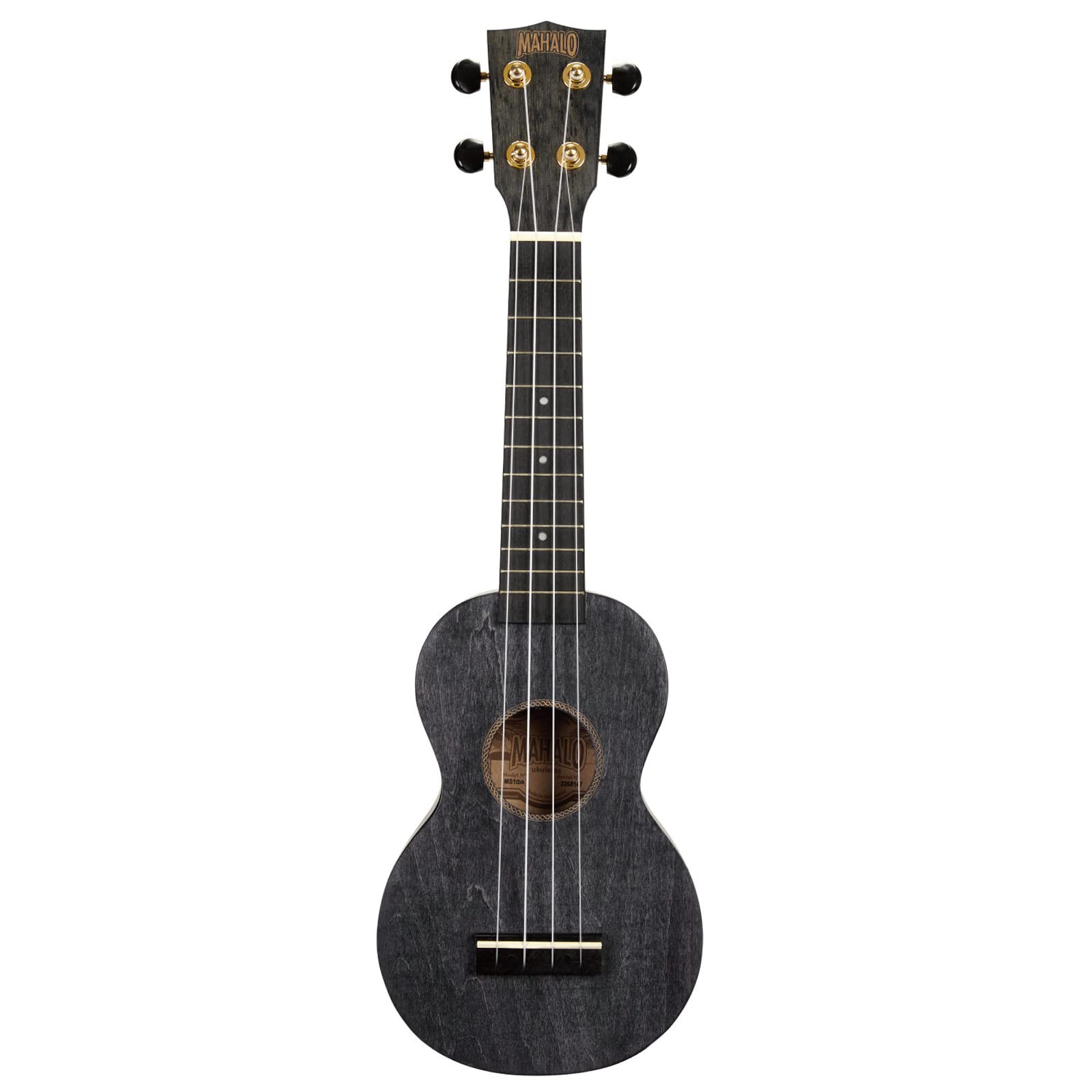 

MAHALO Сопрано Укулеле SLIMLINE Корпус MS1 Серия Black, Вес Прибл.. 280г, ТБК, чёрный
