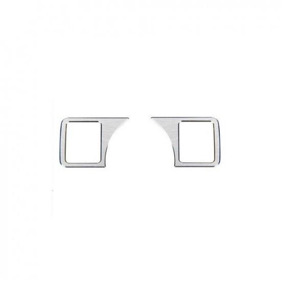 Headlight Lamp Switch Panel Button Trim For Benz 2008-14 C-Class Silver Aluminum