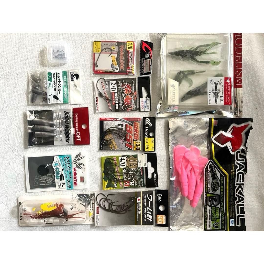 Used worm hook sinker set