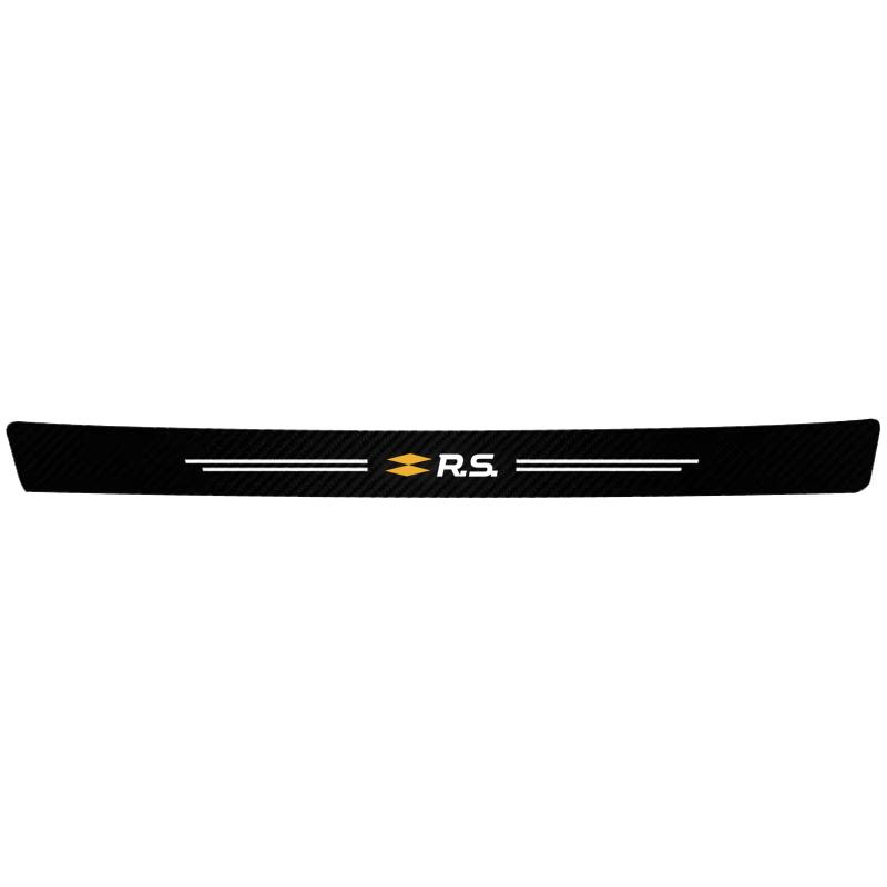 1/4/5Pcs Carbon Fiber Car Door Sill Scuff Plate Decor D Stickers For Renault RS Clio Megane 2 3 4 Captur Trafic Twingo Scenic 2