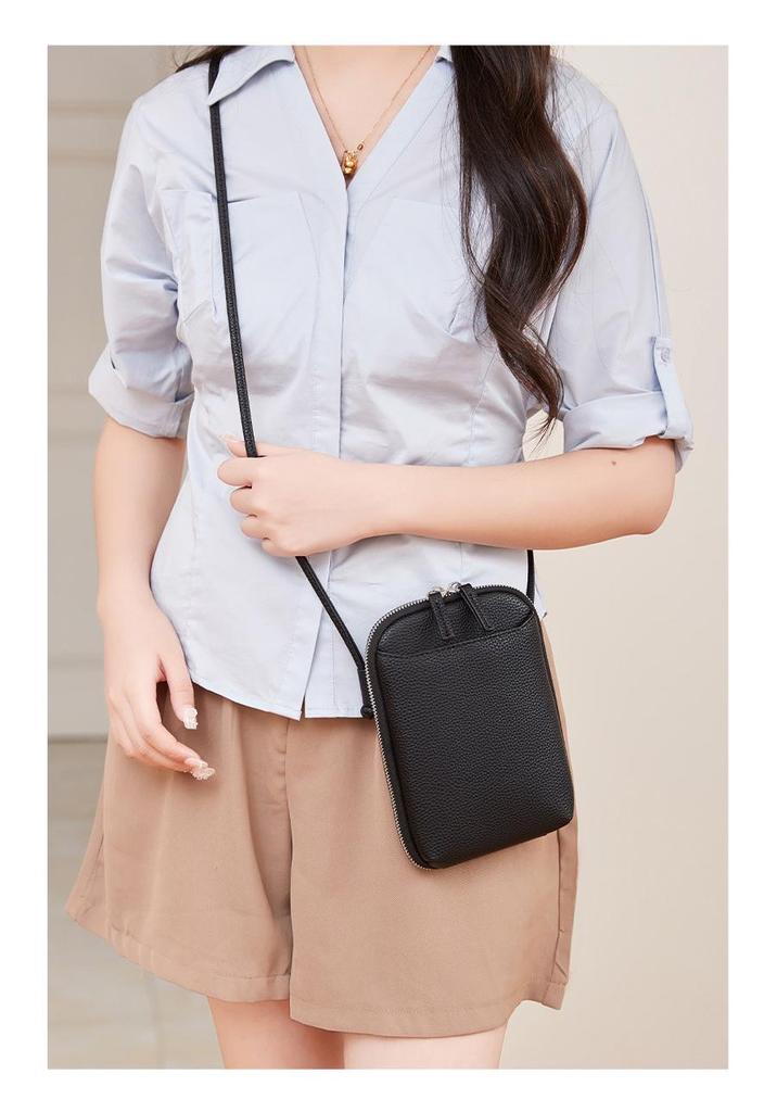 Summer Fashion Women's Crossbody Bag - Vertical Solid Color Mini Phone & Shoulder Bag, Niche Design
