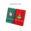 2Pcs Cotton Christmas Hand Towels 350 * 750mm Decorative Dish Towels Bath Towel Set  Bathroom Use