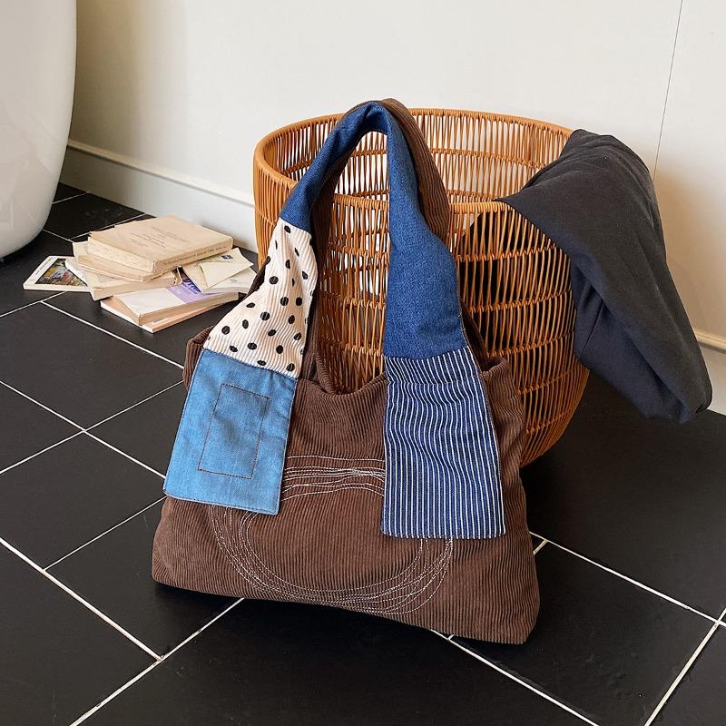 Stylish Retro Large-capacity Tote Bag, New Casual Student Class Shoulder Backpack