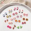 20pcs 3D Resin Cartoon Design Nail Charms Jewelry Bulk Mixed Size Ice Cream Donuts Nail Art Decorations Parts Kawaii Accessories