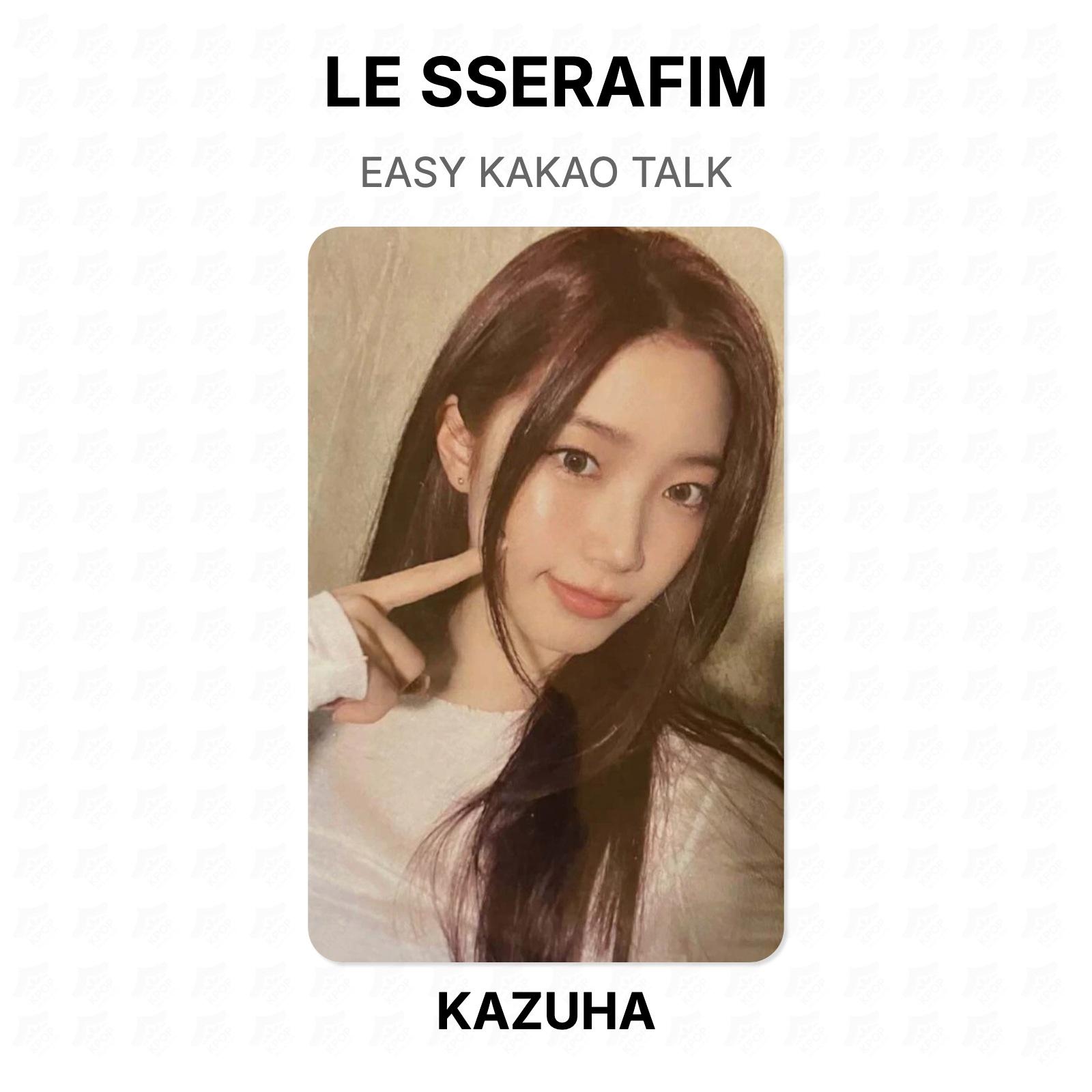 LE SSERAFIM EASY KAKAO TALK Official Photocard KAZUHA