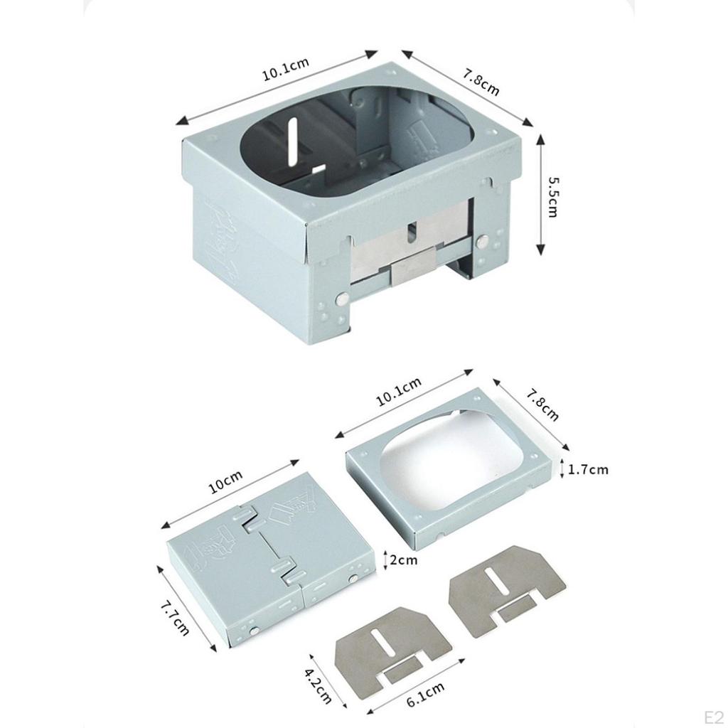 Camping Furnace Heating Rack Mini Multifunctional Pocket Size Folding for Outdoor Sports RV