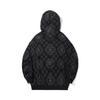 Li Ning Sweatshirts Unisex Black All Over Print Hooded Moderate AWDV829-2