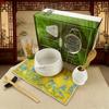 8PCS/Set Japanese Matcha Set, Including Bowl, Cloth, Spoon, Tea Whisk Stand, Strainer, Tea Whisk, Matcha Brush - Traditional