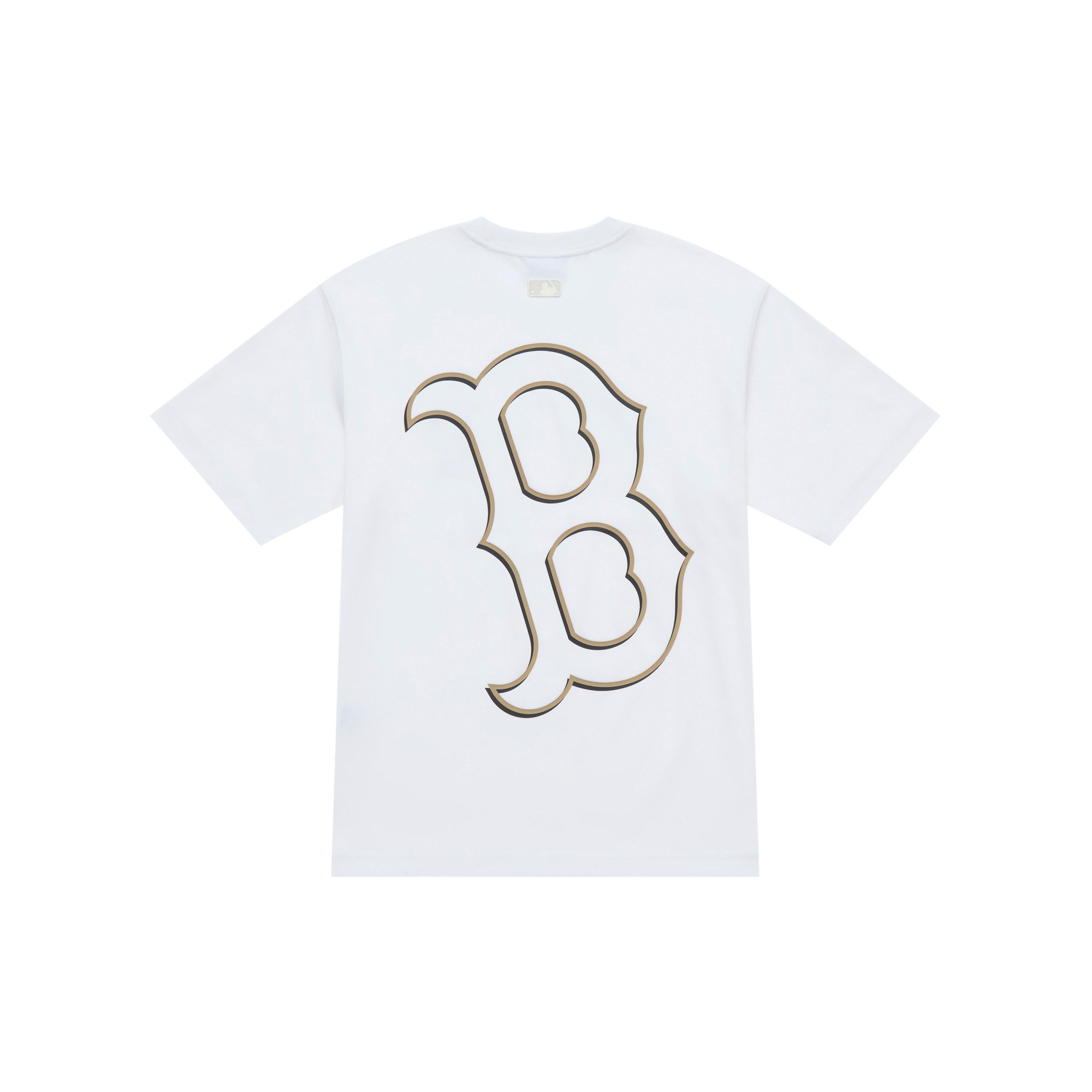 MLB Boston Red Sox Basic Collection SS25 T Shirt Unisex White 3ATSB6053-43WHS XL