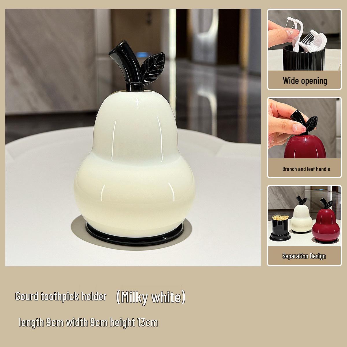 

Luxurious Toothpick & Floss Storage Box: New Style, High-Value Design for Household Use