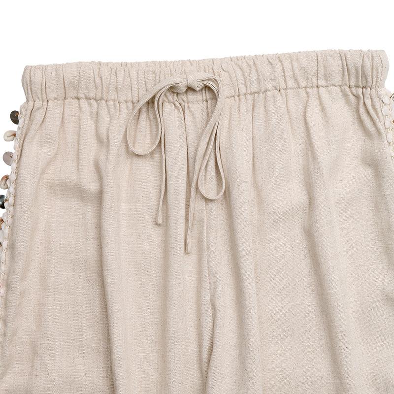TIFICY Women's Fashion Casual Solid Color Print High Waist Trousers Pants & Capris