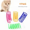 4/8/12pcs Cat Toys Interactive Wide Durable Heavy Gauge Pet Kitten Colorful Springs Cat Toy Coil Spiral Springs Dog Toys