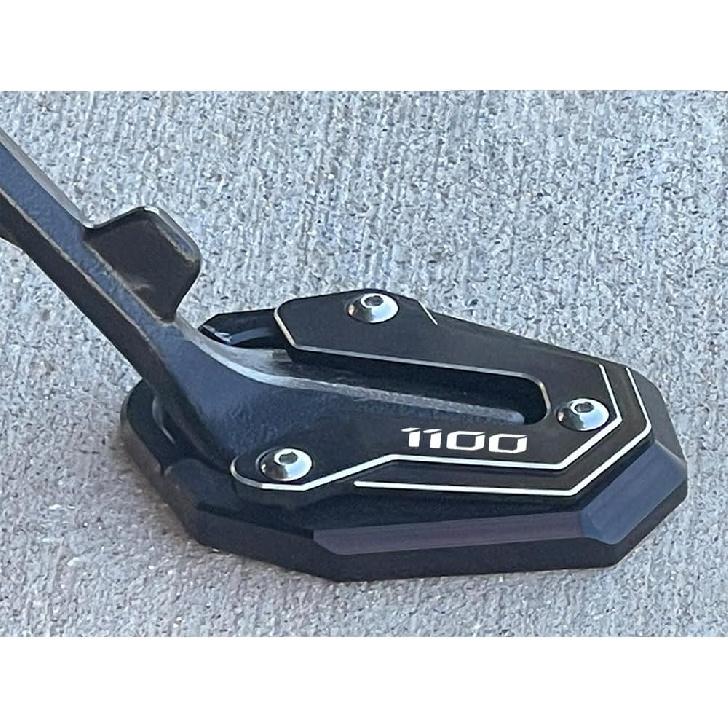 CNC Motorcycle Kickstand Pad Side Stand Enlarge Plate Compatible with 2025 Rebel 1100 T CMX1100 Rebel 1100 CMX 1100 M T 2020-2023 2024 2025 (Black)