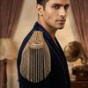 Long Chain Detachable Shoulder Epaulettes Multi Tassel Gold Brooch Jewelry  Performance