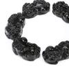 Formation Obsidian Power Six Pixiu Lucky Charm AAA Natural Stone Hexagram Obsidian Good Protection from Luck Career Love Financial Fortune Telling