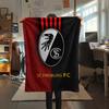 1pc SC Freiburg Print Flannel Blanket, High Quality Comfortable for All Seasons, Home Decor, Warmth and Comfort, Perfect for Christmas Gifts80