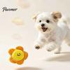 Internal Spiky Ball Toy Crinkle Flower Dog Toy, Squeaky Inside, Plush Puppy Cute Floral Chew Interactive Fetch for Small And Medium Dogs Durable