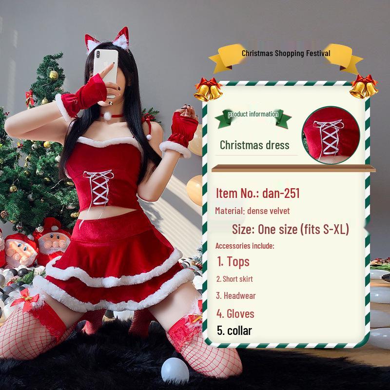 

2024 Рождественский костюм для вечеринки и сцены для косплея и Хэллоуина One size