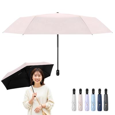 Folding UV Rain and Automatic Powder Pink Parasol, Protection, Shine, UPF50+, Open/Close, One-Touch Operation, Women's & Men's, Windproof,