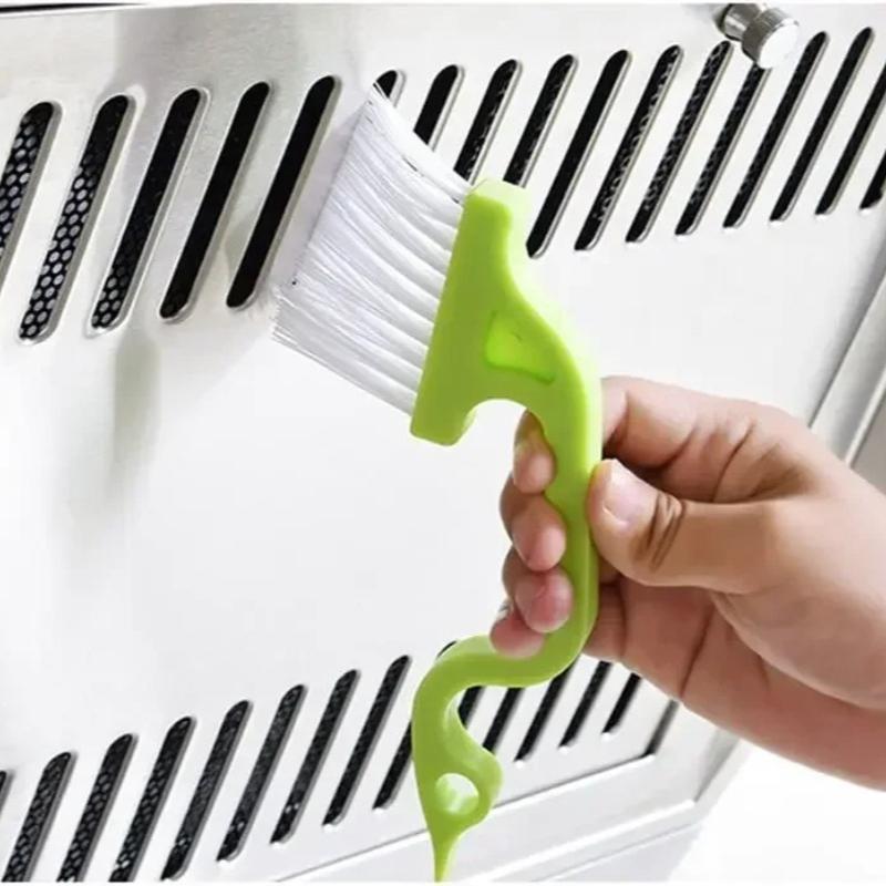 1Pcs Household Kitchen Bathroom Cleaning with Scraper Integrated Window Slot Cleaning Brush Air Conditioning Louver Brush Keyboard Brush