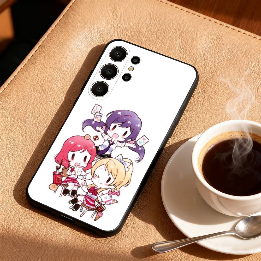 Love Live School Ldol Diary Phone Case For Samsung S26,S25,S24,S21,S22,S23,S30,Ultra,S20,FE,Lite,10,9,Black Cover