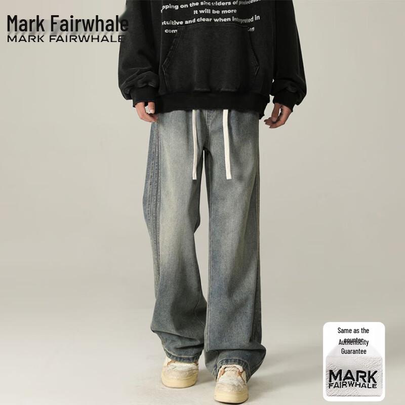 Mark Hua Fei Men s Loose Straight-Leg Jeans 2XL