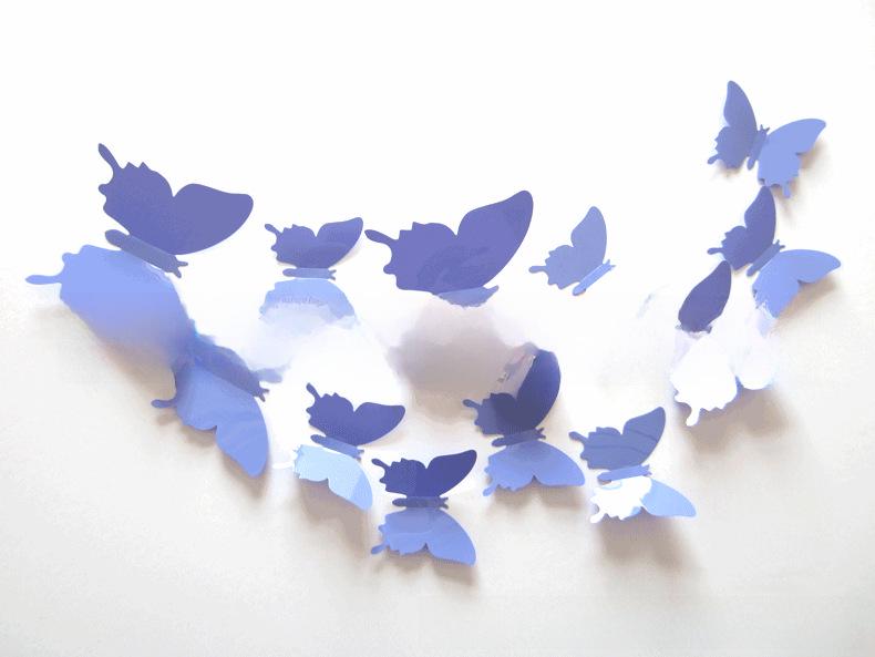 PVC Removable Butterfly Wall Sticker H-010