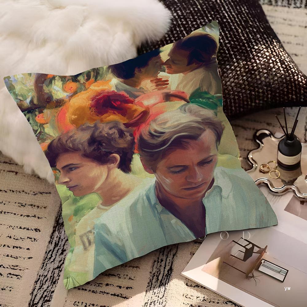 Film Posters Call Me By Your Name Cushion Cover Inches Farmhouse Decor Home Throw Pillow Covers For Couch Decorations