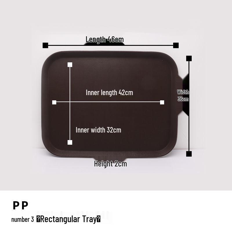 Extra Large Non-Slip Rectangular Serving Tray for Restaurants & Hotels