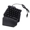 One Handed Gaming Keyboard RGB Backlight 35 Keys Ergonomic USB Portable Wired Gaming Keypad with Wrist Rest