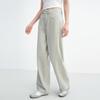 Ledin Split-Line Design Retro High-Waist Wide-Leg Denim Pants
