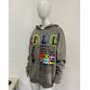 Spring and Autumn Y2K Fashion Loose Zipper Hoodie Street Harajuku Wild Cartoon Letter Printed Coat