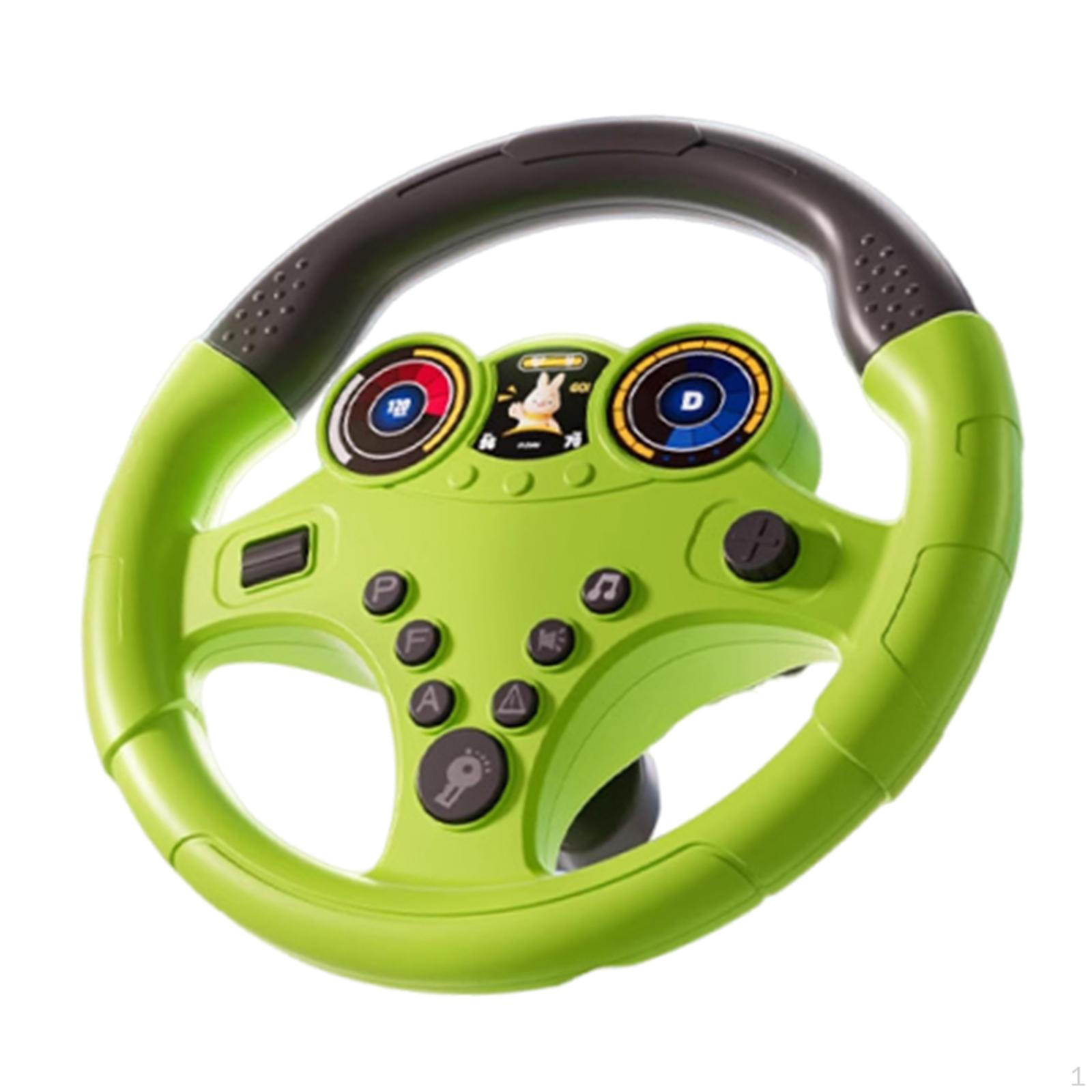 Детский развивающий симулятор вождения Детская игрушка Вращающийся на 360° Многофункциональный Интерактивный Small Base Green