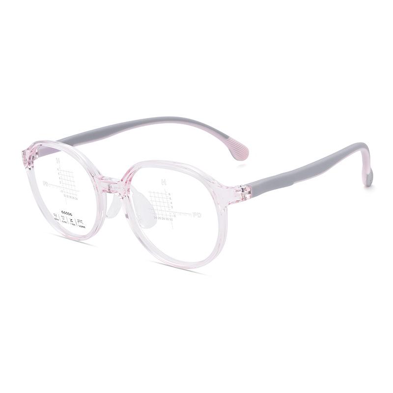 Ultra-Light Two-Color Children s Glasses with Silicone Soft Nose Pads and TR Eyeglass Frames (Model 66006)