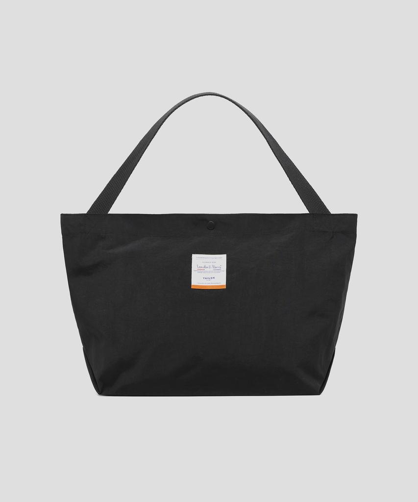Tailor Studio Label Patch Point Shopper Bag (Black)