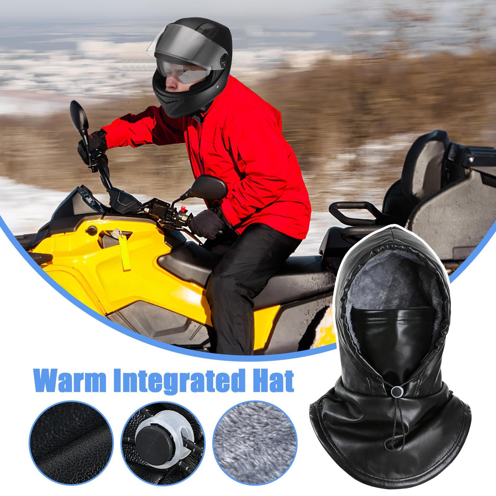 

Cold Weather Face Cover Protective Waterproof Thermal PU Hat Men Motorcycle Warm Head Cover For Hiking Running Driving Commuting China Mainland