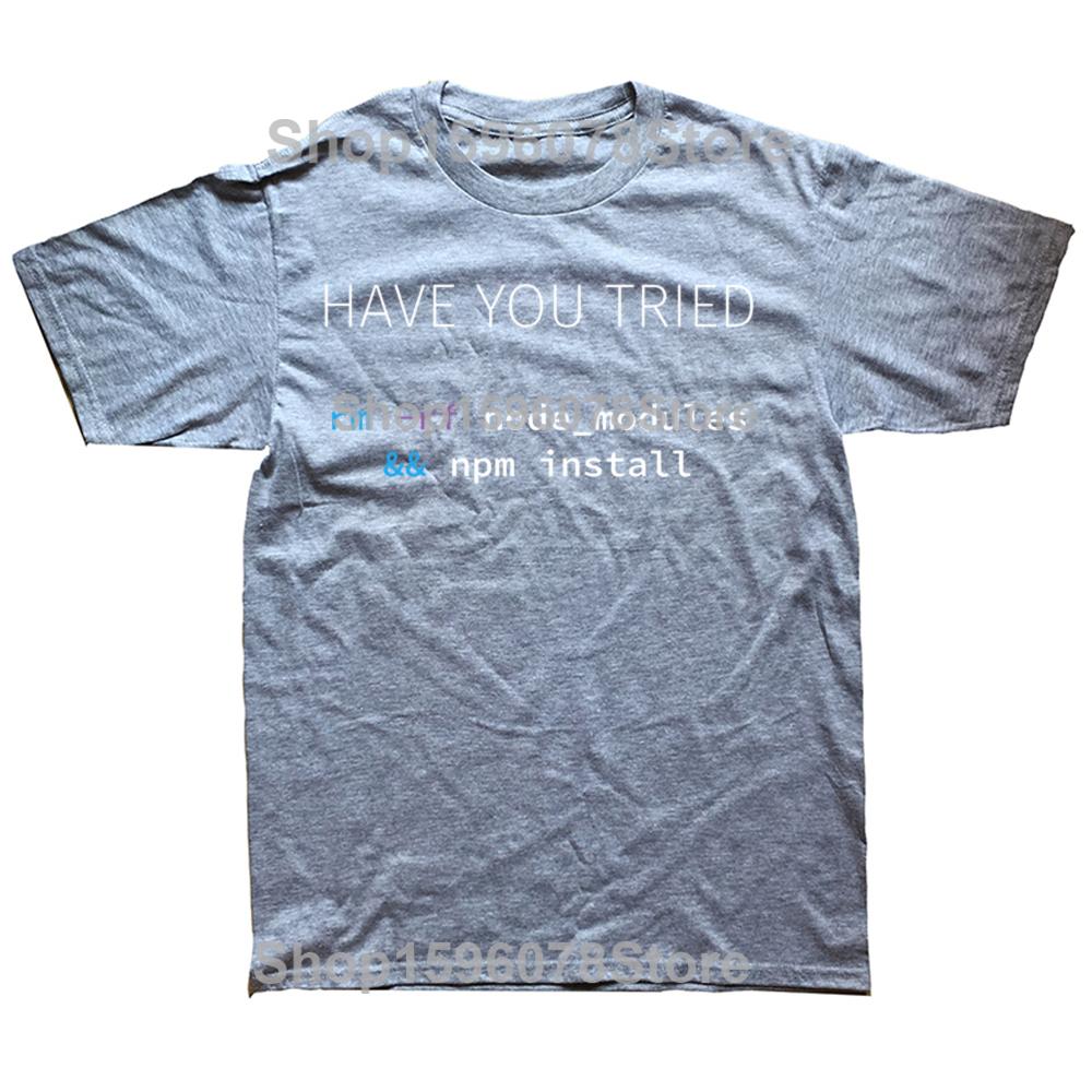 Lustige Javascript NodeJS Programmierer Entwickler Software Ingenieur T-Shirts Herrenbekleidung Mode Lässig Locker Übergröße T-Shirt