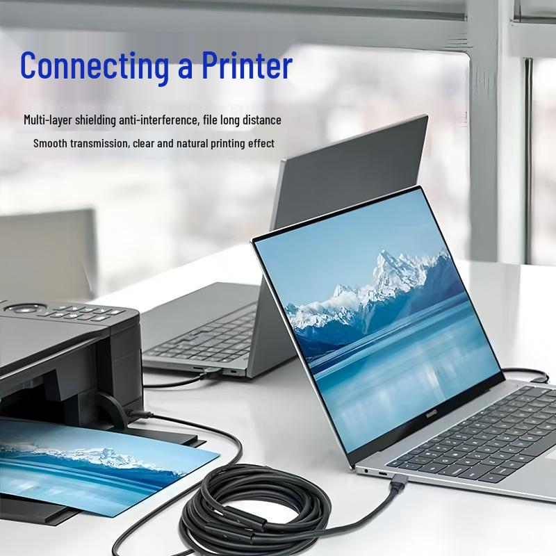 USB 3.0 Amplified Extension Cable for Printer, Scanner, and Laptop