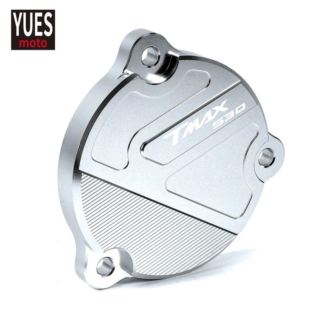 Motorrad Zubehör CNC Rahmen Loch Front Antriebswelle Abdeckung Schutz Schutz Für Yamaha TMAX 530 SX DX 2012-