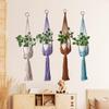 Bohemian Macrame Plant Hanger - Handmade Cotton Rope Decoration Basket