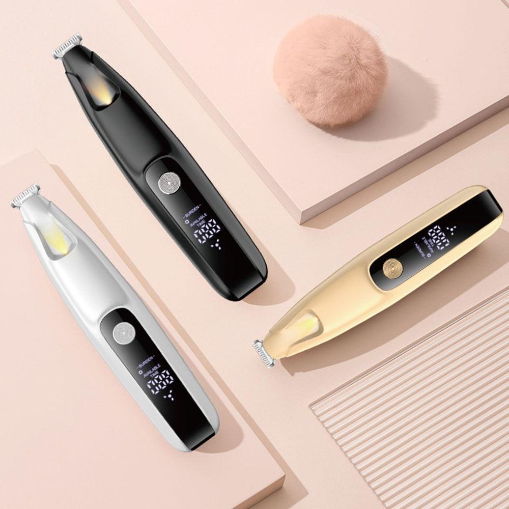 LED Dog Paw Trimmer Fully Waterproof Cats  Foot Shaver Portable Pet Paw Hair Clippers  Pet Care