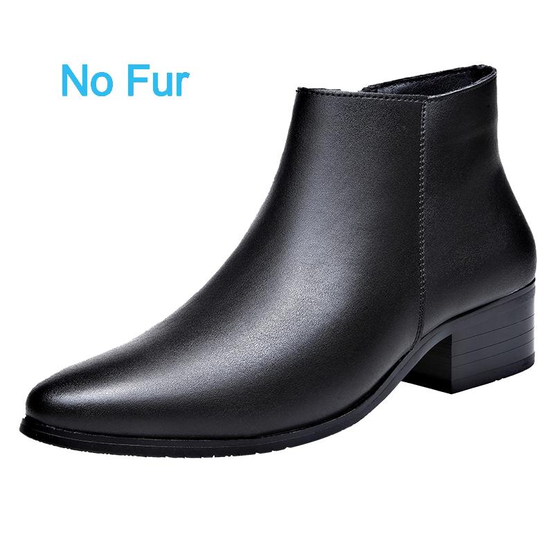 Men's Black High-Quality Casual Short Boots With Side Zippers Comfortable For Walking Simple And Elegant Business Formal Boots