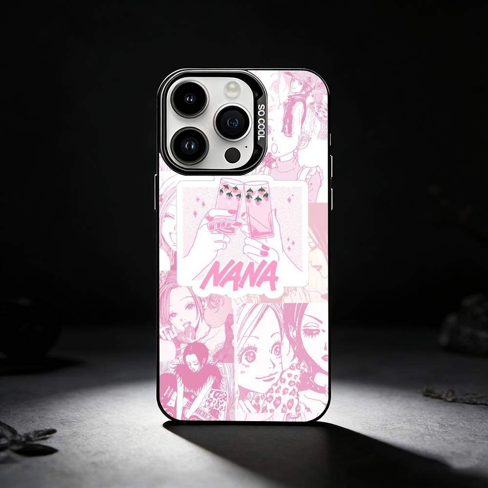 A-Anime N-NaNa O-Osaki Phone Case For iPhone 17,16,15,14,13,12,11 Plus,Pro Max,XS,Colored silver phone case
