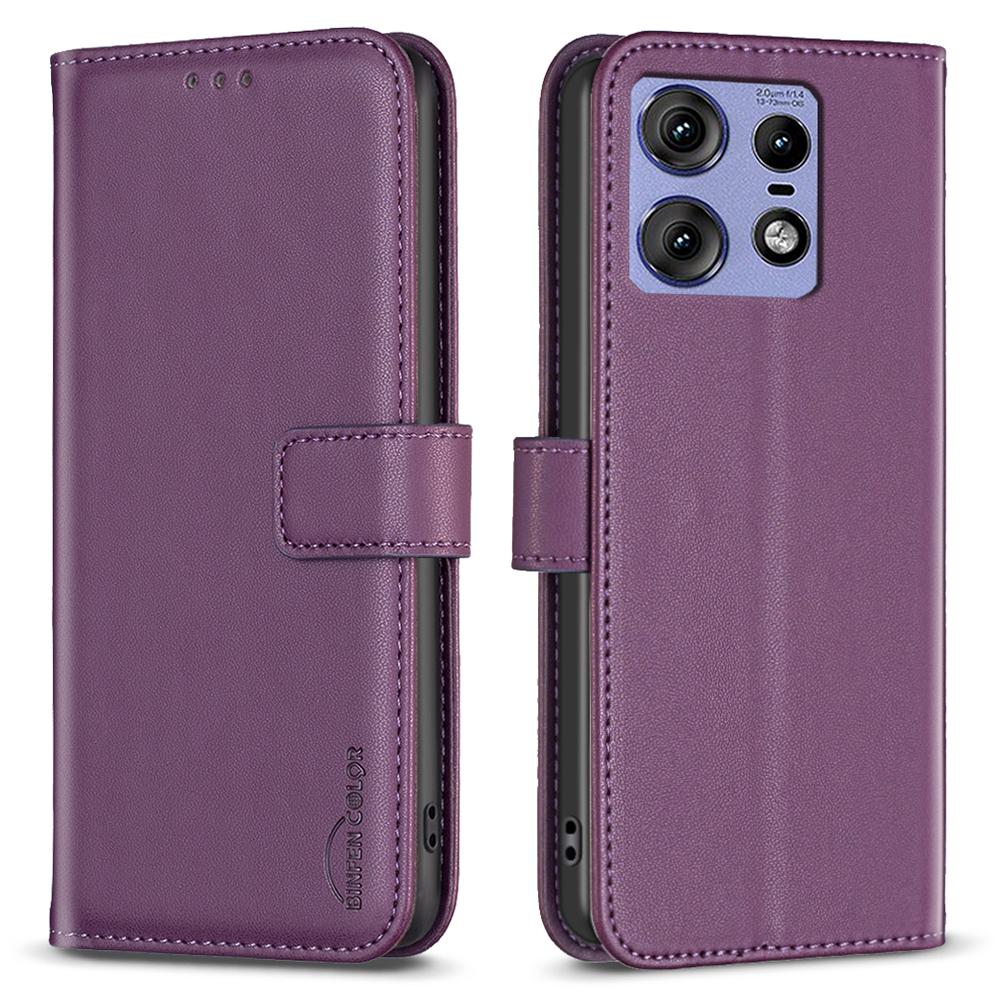 BINFEN COLOR BF17 For Motorola Edge 50 Pro 5G Wallet Case Leather Drop-resistant Phone Cover
