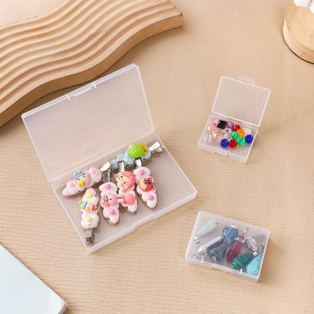 Rechteckige PP-Kunststoffbox für Kleinteile, Angelhaken, Ohrstöpsel, Schmuck und zur Aufbewahrung