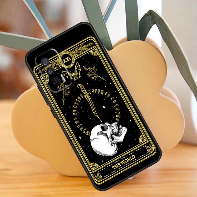 Death Tarot Case For POCO X3 X6 F6 Pro M6 X5 F3 F5 M5s Xiaomi 13 14 Ultra 12 Lite 11T 12T 13T Pro Cover