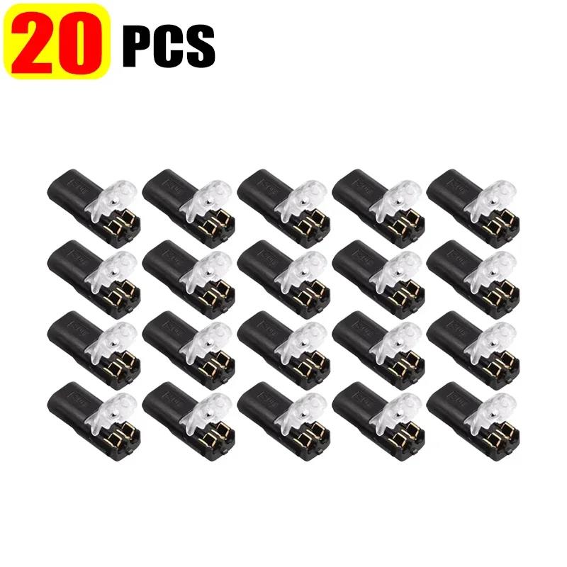 2 Pin Way Plug Electrical Connectors with Locking Buckle Push-in Car Wire Terminal Block Waterproof Wire Cable Connection Strips Plug Connectors 4
