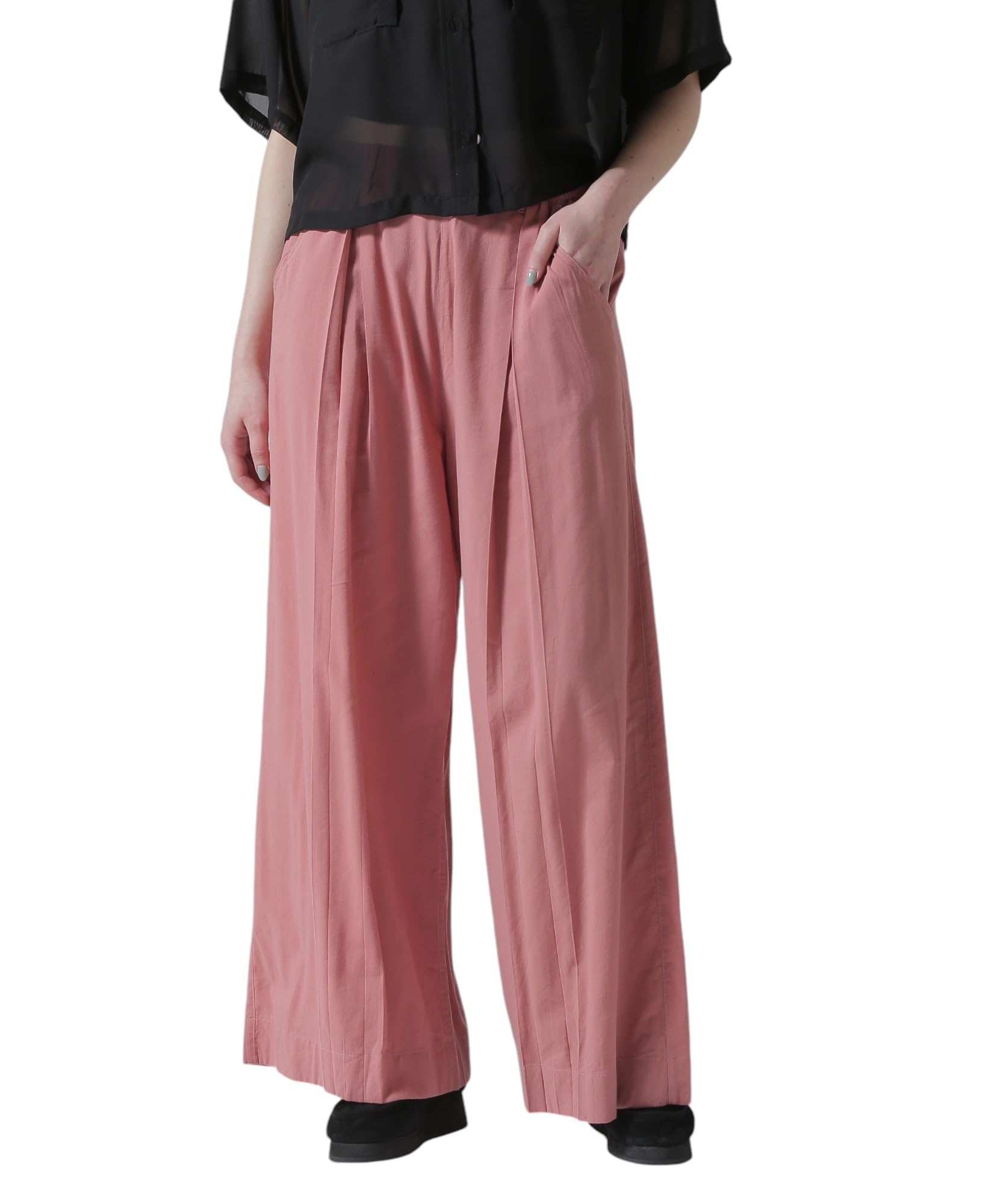 

AVIREX BOX PLEATES RELAX PANTS Women s F 090 Pink 783-5110601