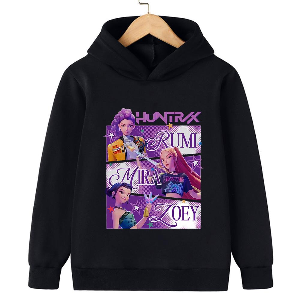 Fashionable Printed Cartoon Hoodies for Girls and Boys Casual Comfortable and High-quality Children's Sweatshirts